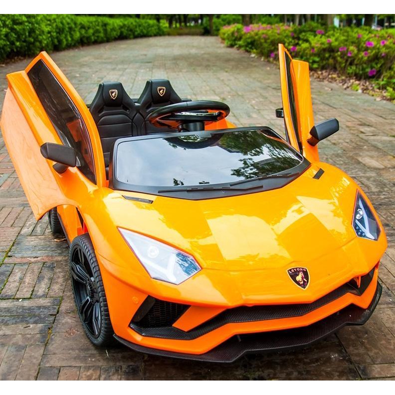 Xe ô tô điện trẻ em Lamborghini LT-998, Xe ô tô đạp ga cho bé CỠ TO 2 chỗ ngồi